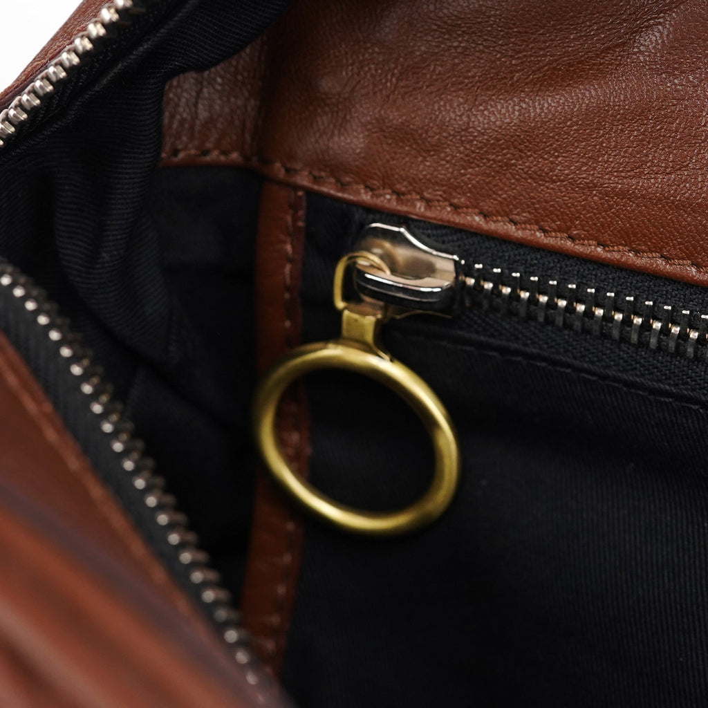 Brown Leather Betty Tote Bag