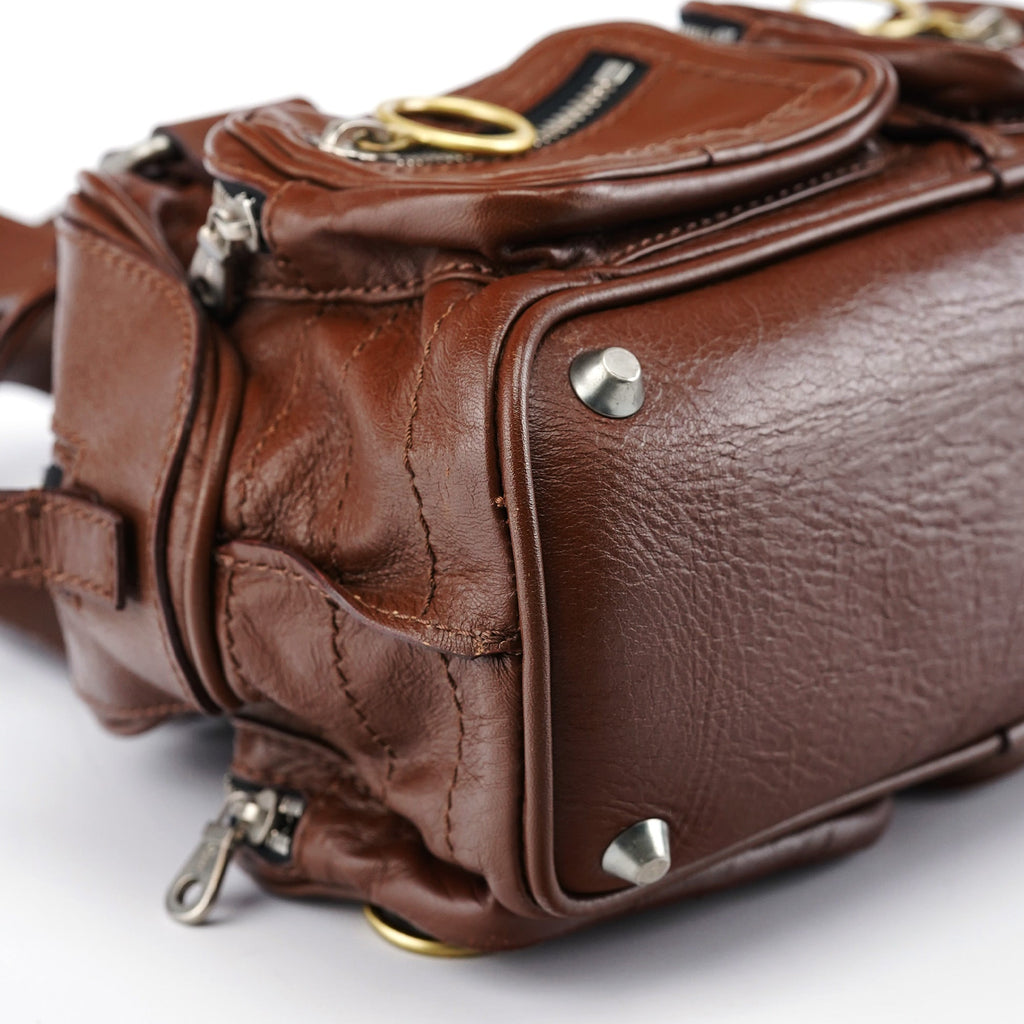 Brown Leather Betty Tote Bag