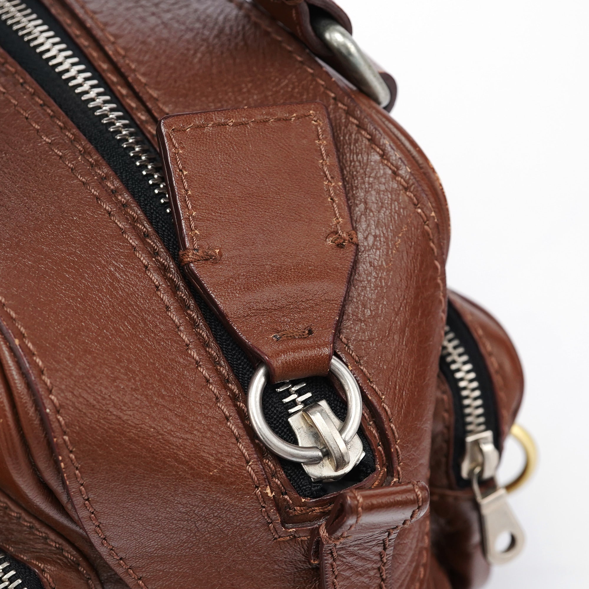 Brown Leather Betty Tote Bag