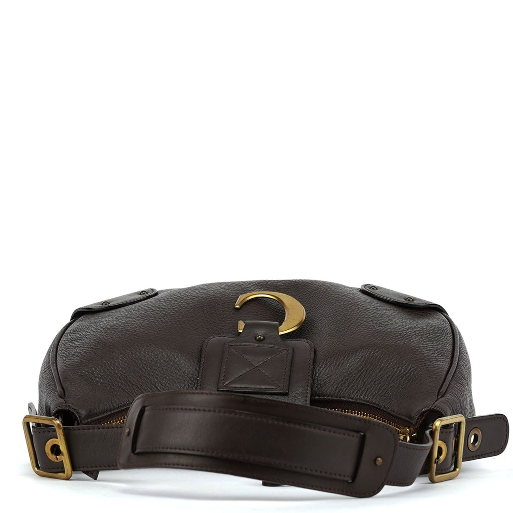 Brown Leather C Shoulder Bag