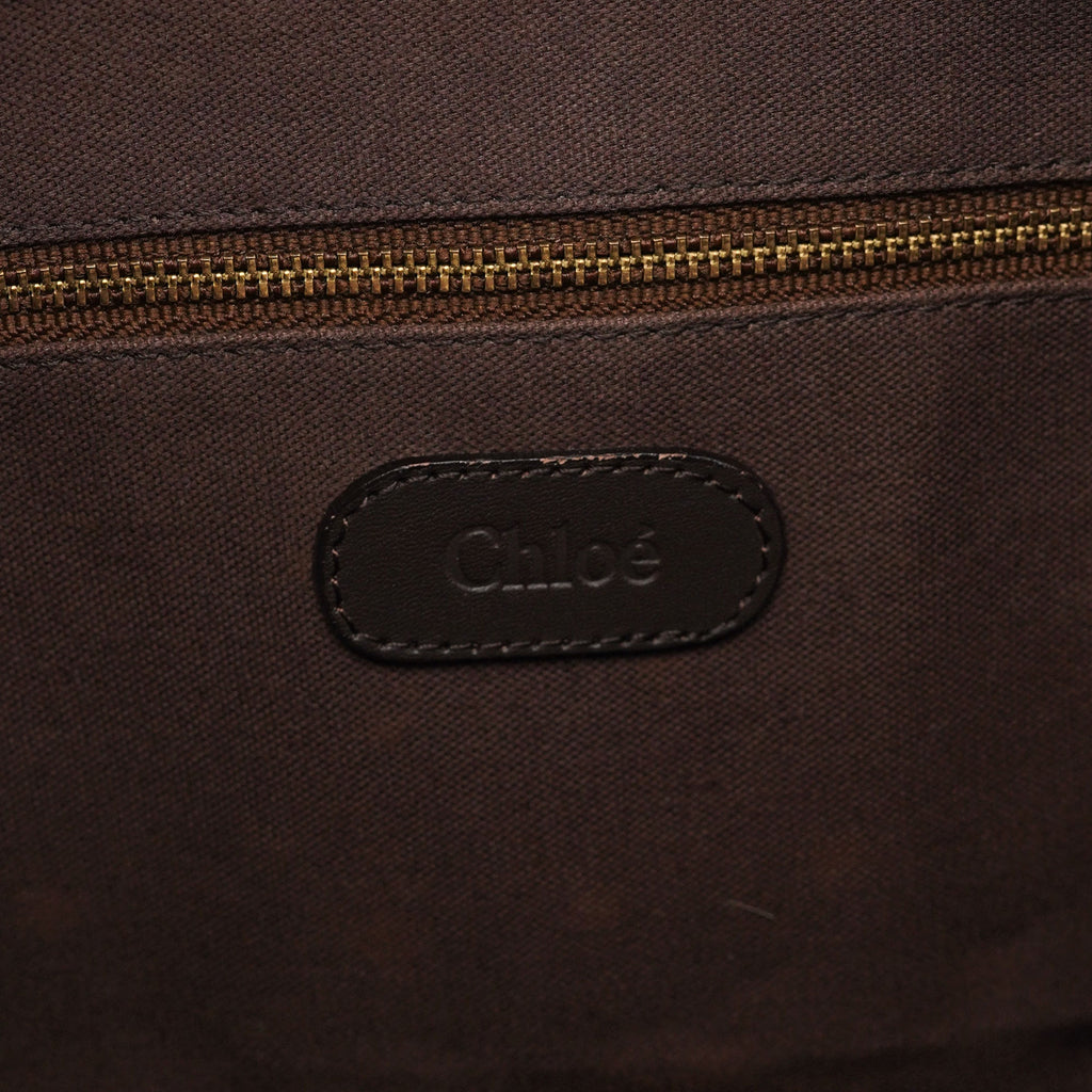 Brown Leather C Shoulder Bag