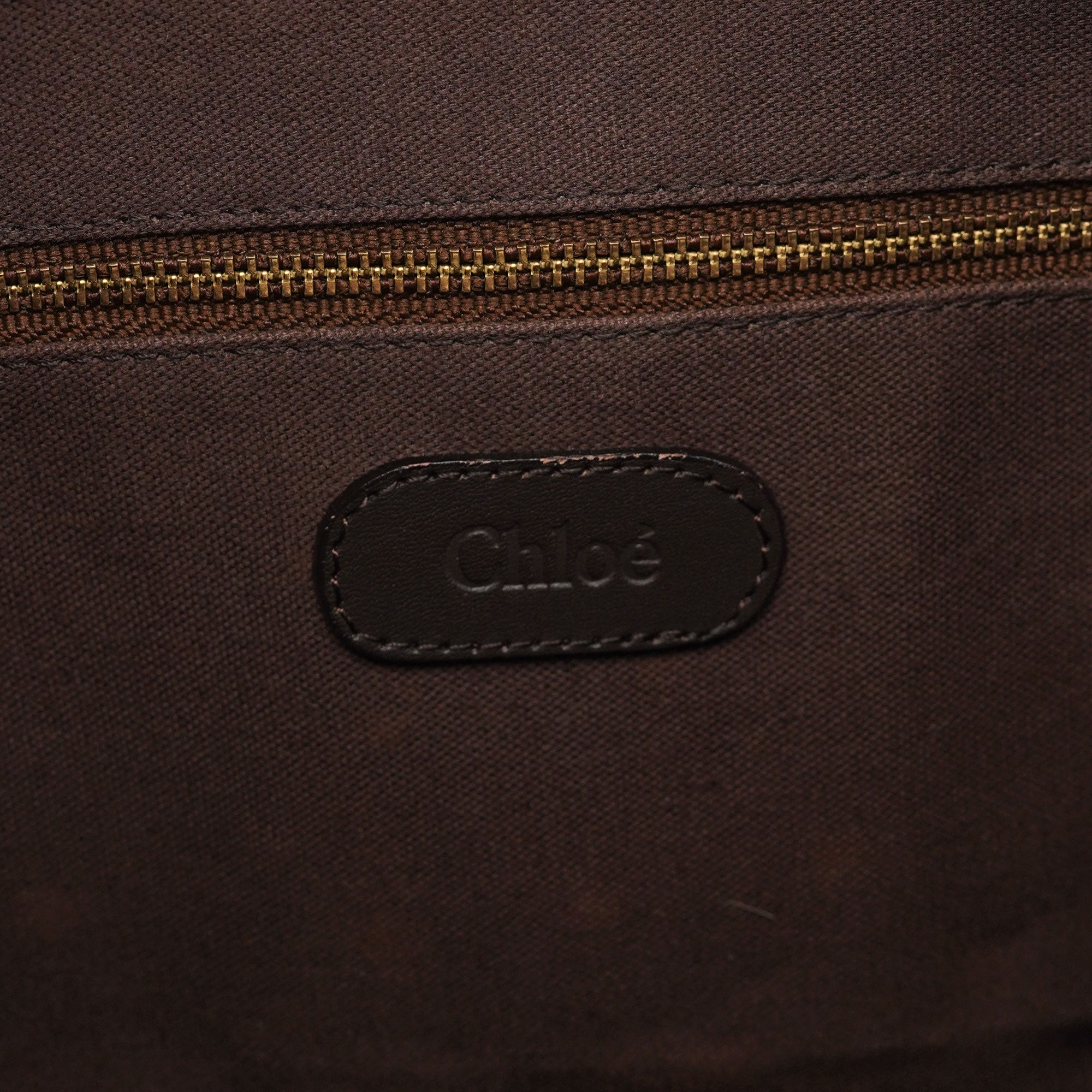 Brown Leather C Shoulder Bag