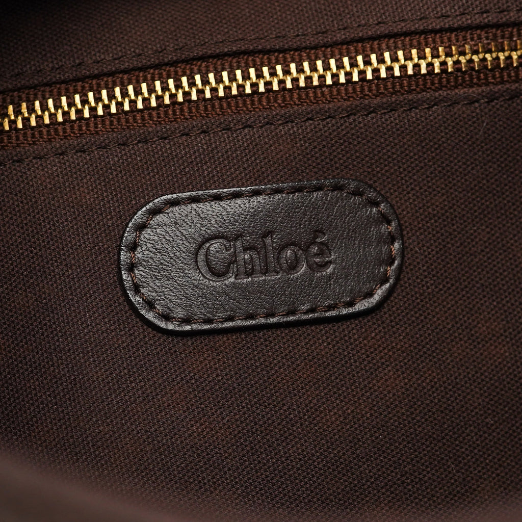 Brown Leather C Shoulder Bag
