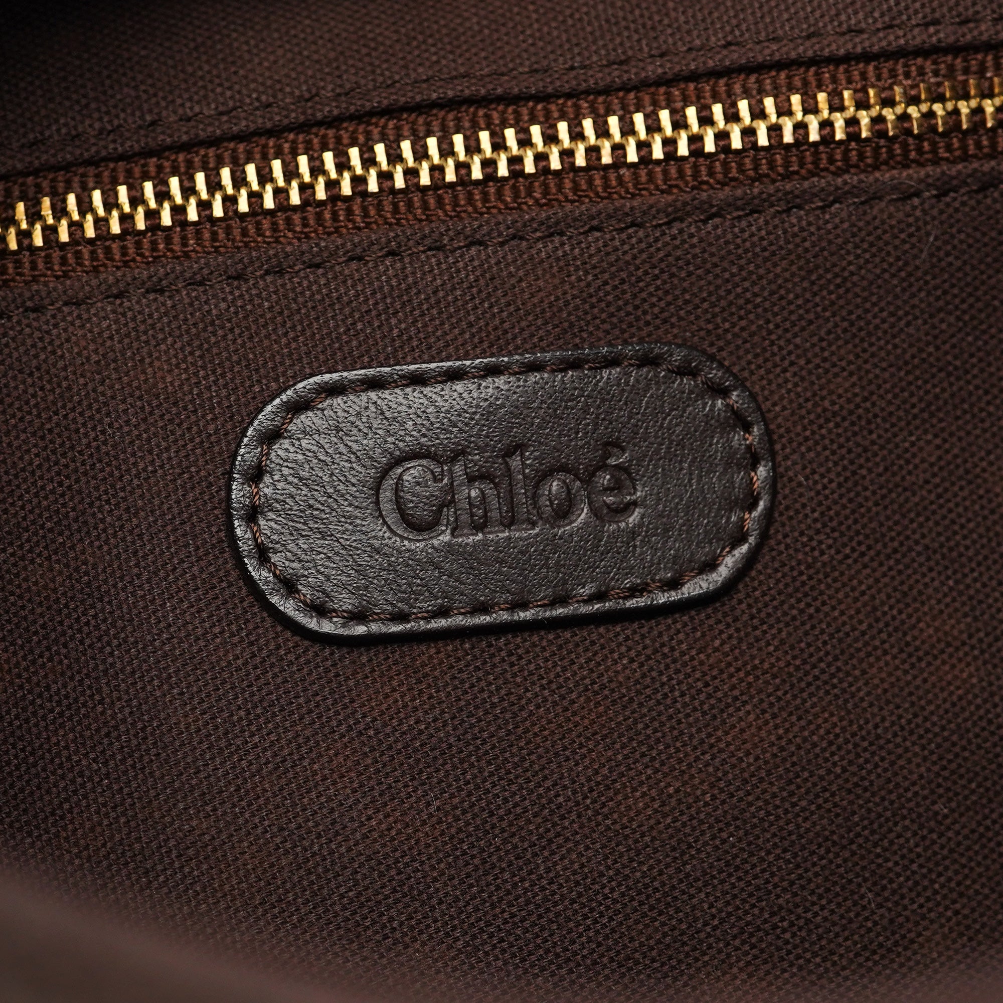 Brown Leather C Shoulder Bag