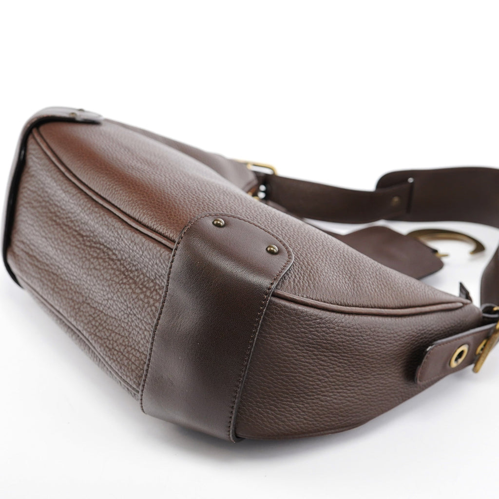 Brown Leather C Shoulder Bag