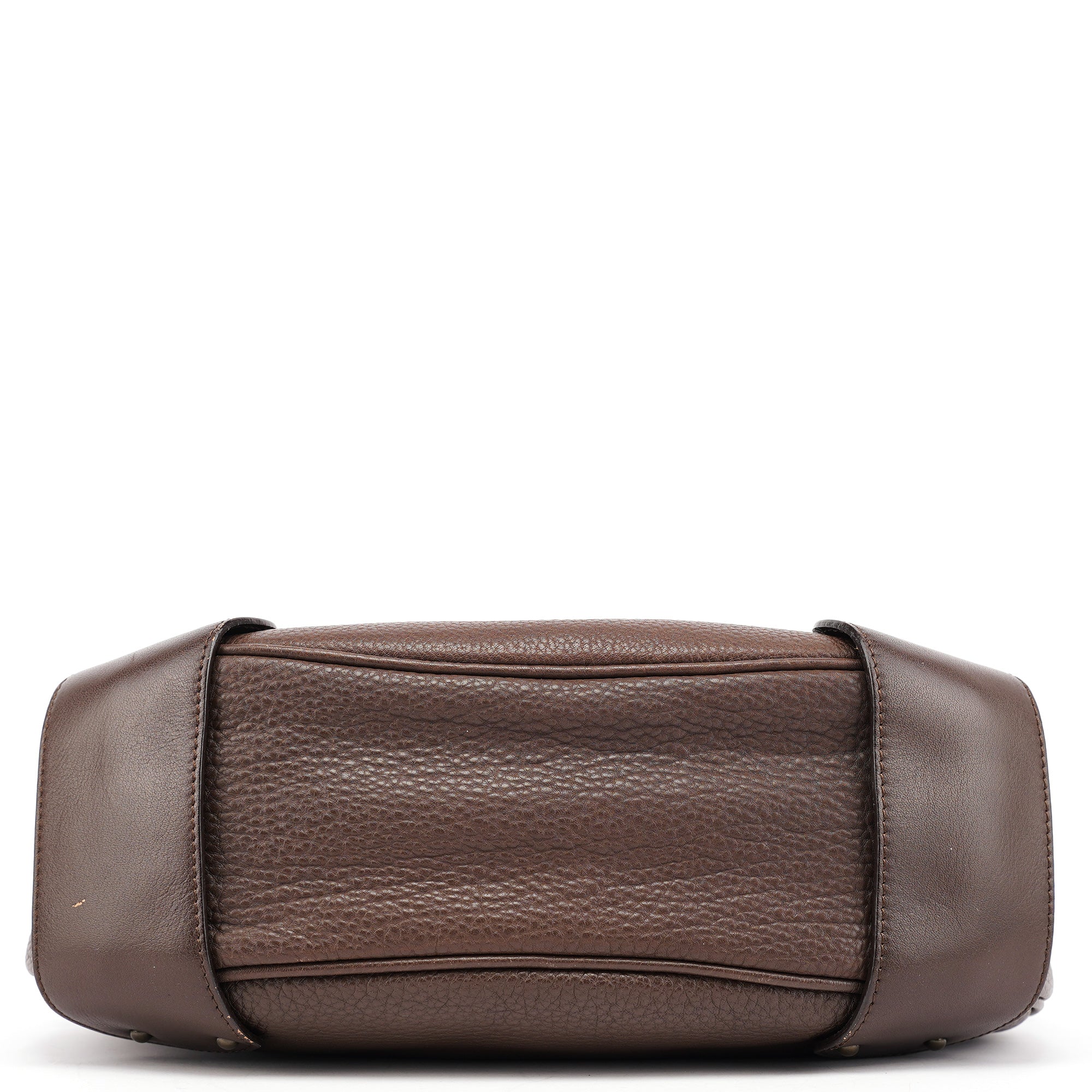 Brown Leather C Shoulder Bag
