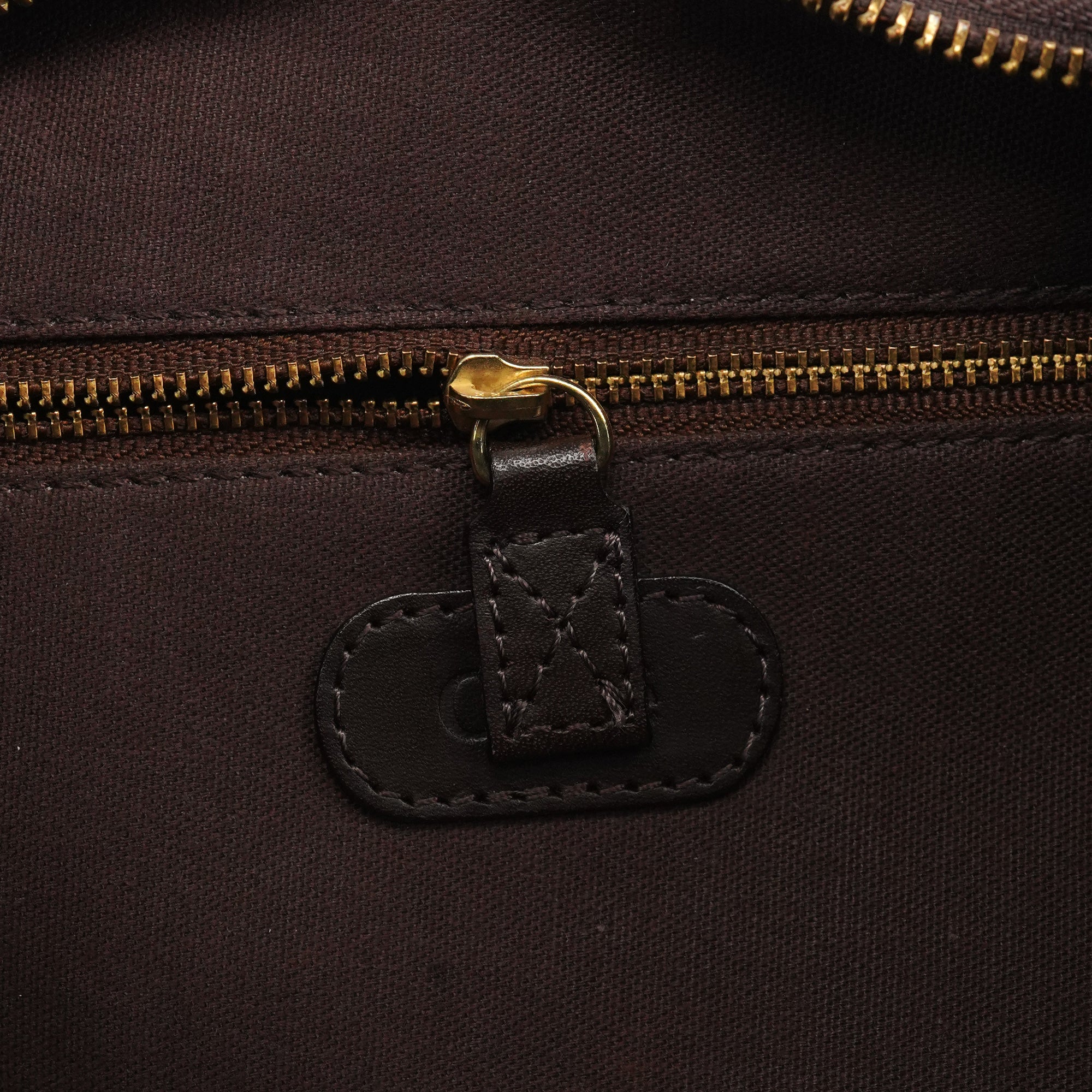 Brown Leather C Shoulder Bag