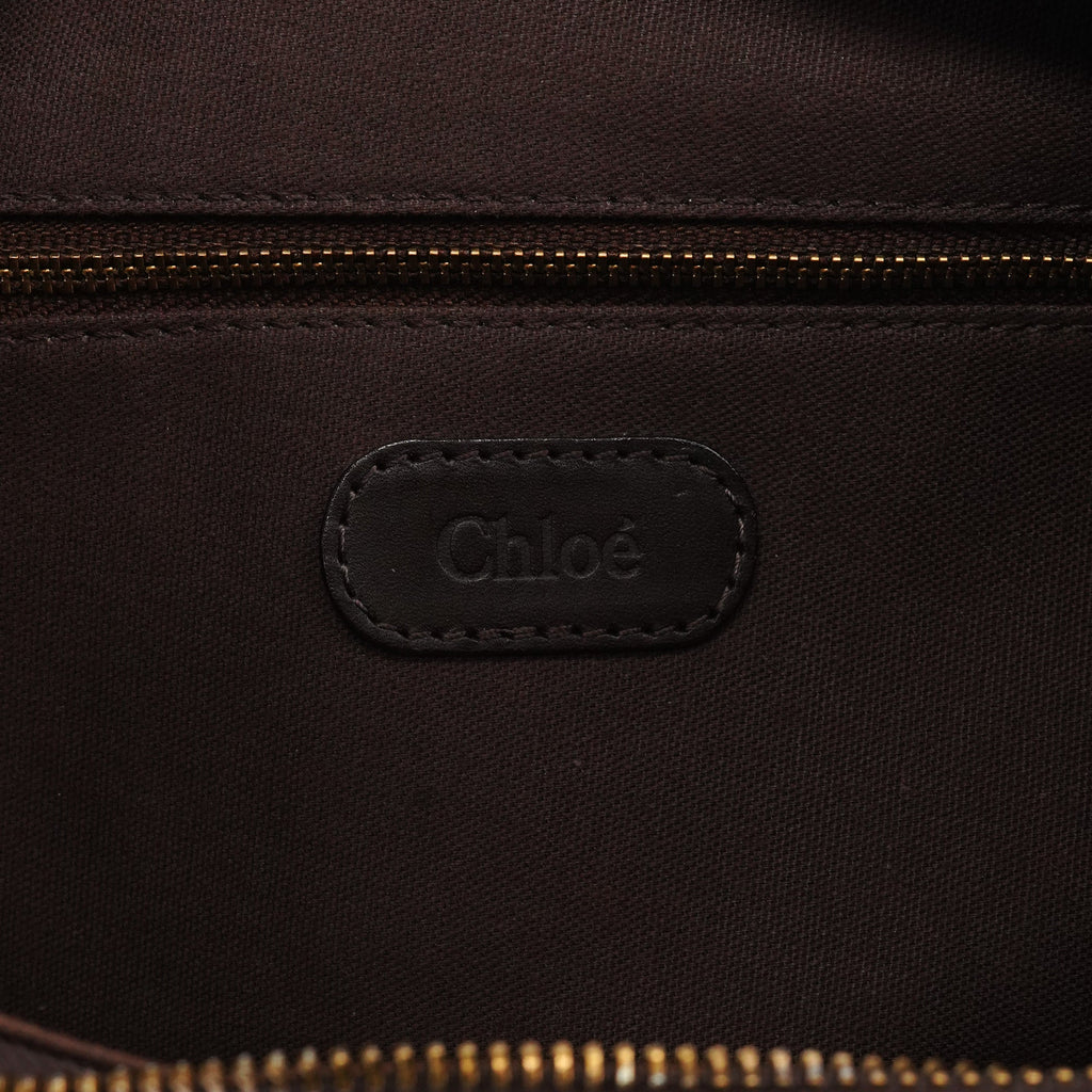 Brown Leather C Shoulder Bag