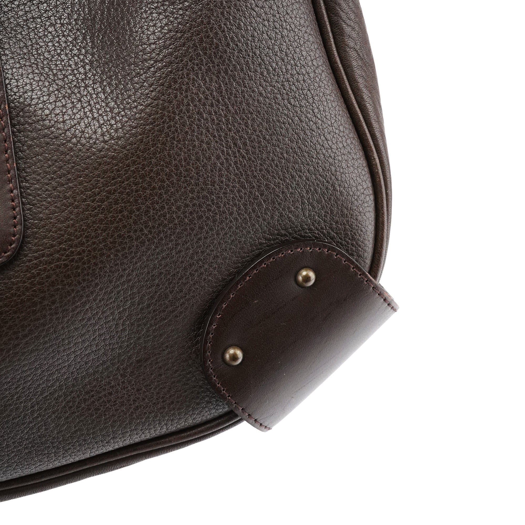 Brown Leather C Shoulder Bag