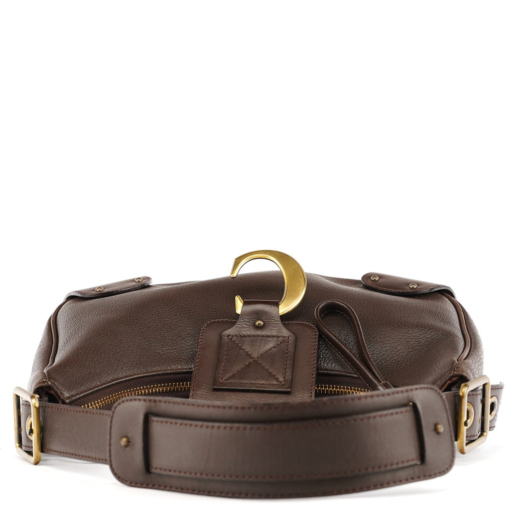 Brown Leather C Shoulder Bag