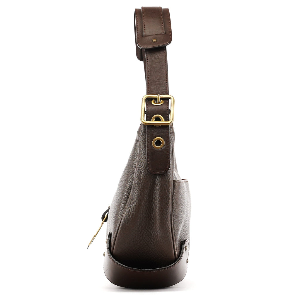 Brown Leather C Shoulder Bag