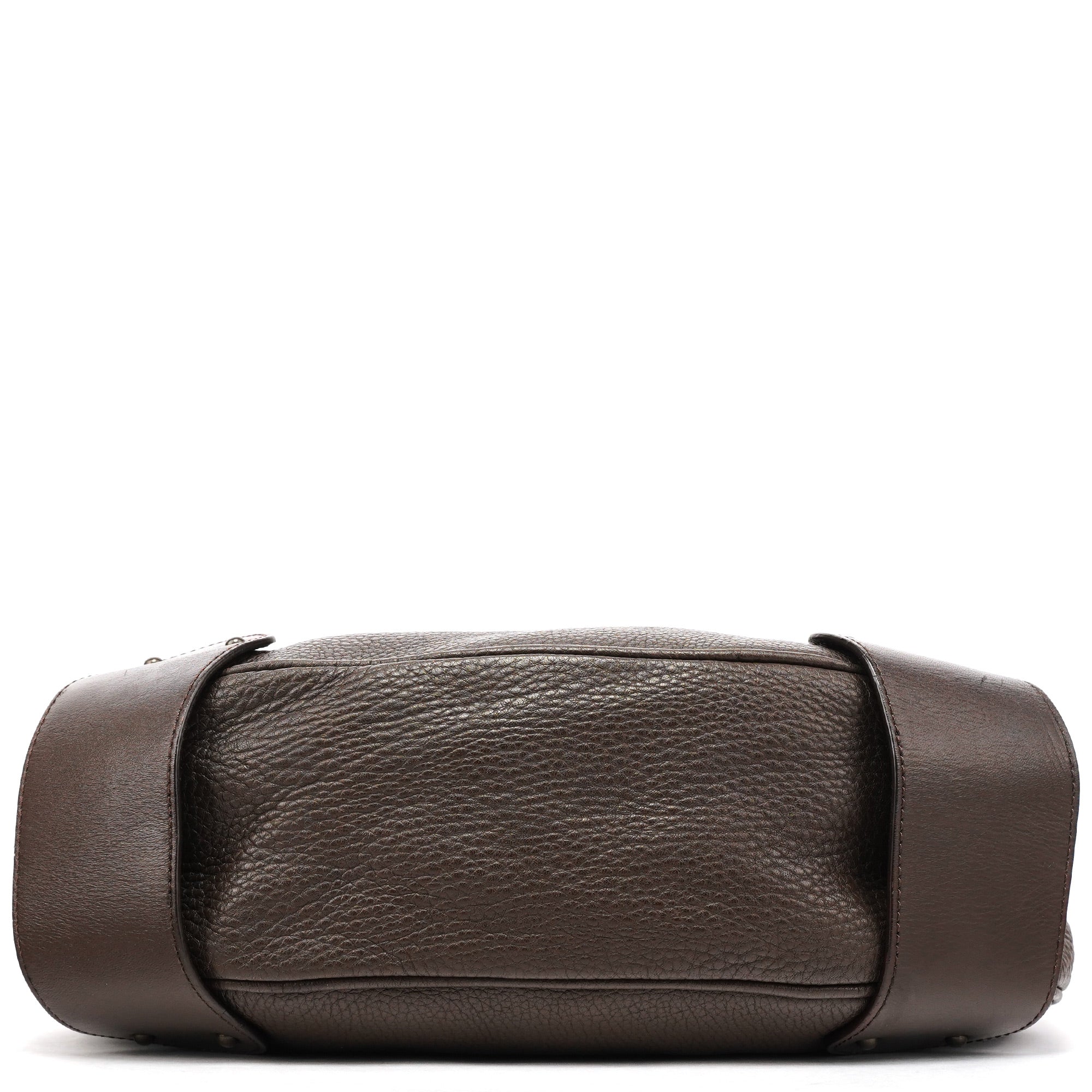 Brown Leather C Shoulder Bag