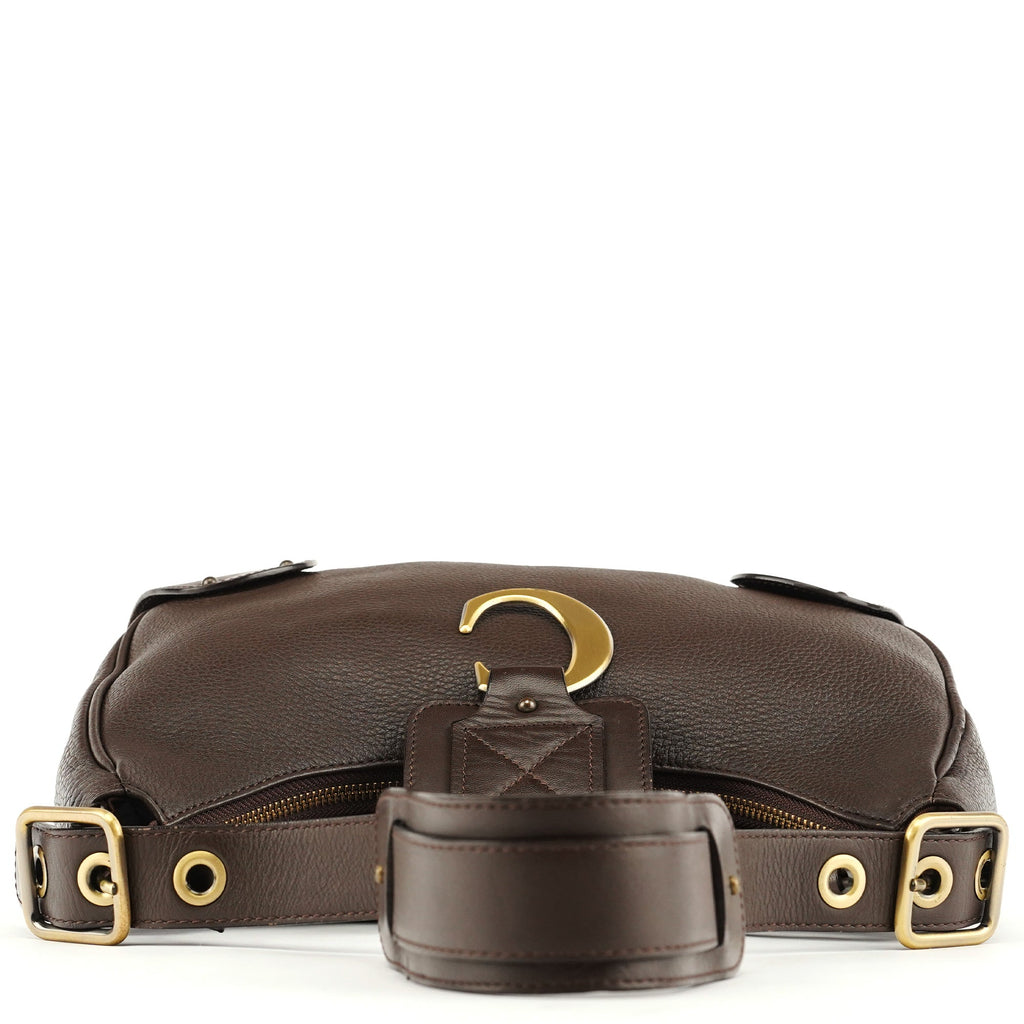 Brown Leather C Shoulder Bag