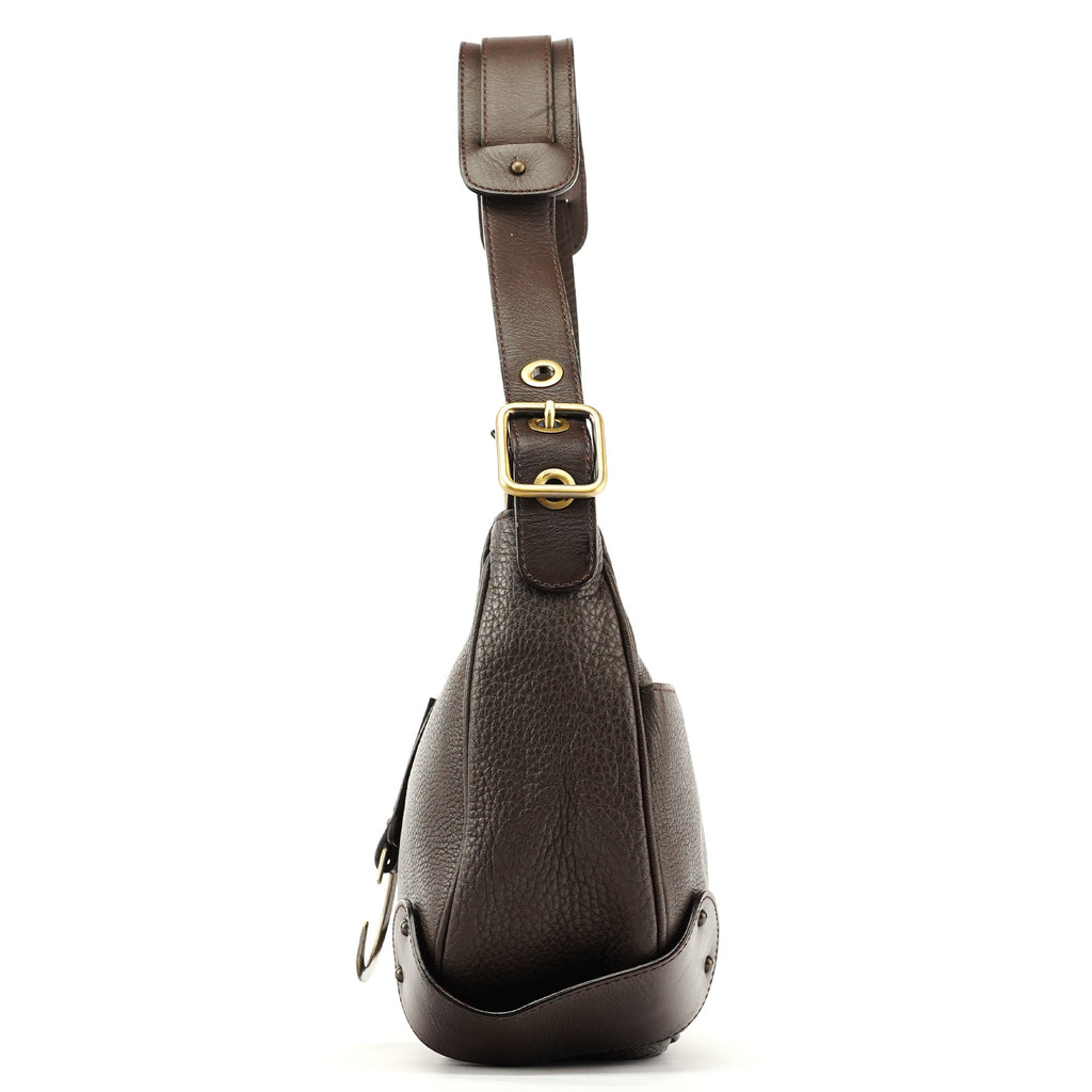 Brown Leather C Shoulder Bag