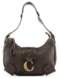 Brown Leather C Shoulder Bag