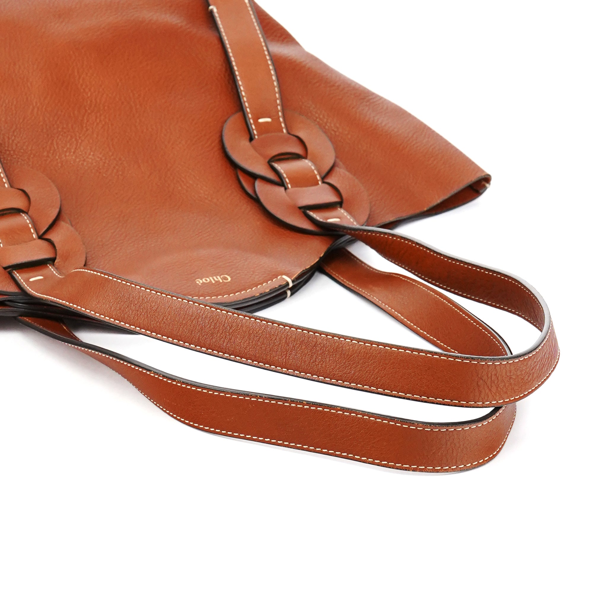 Brown Leather Darryl Tote Bag