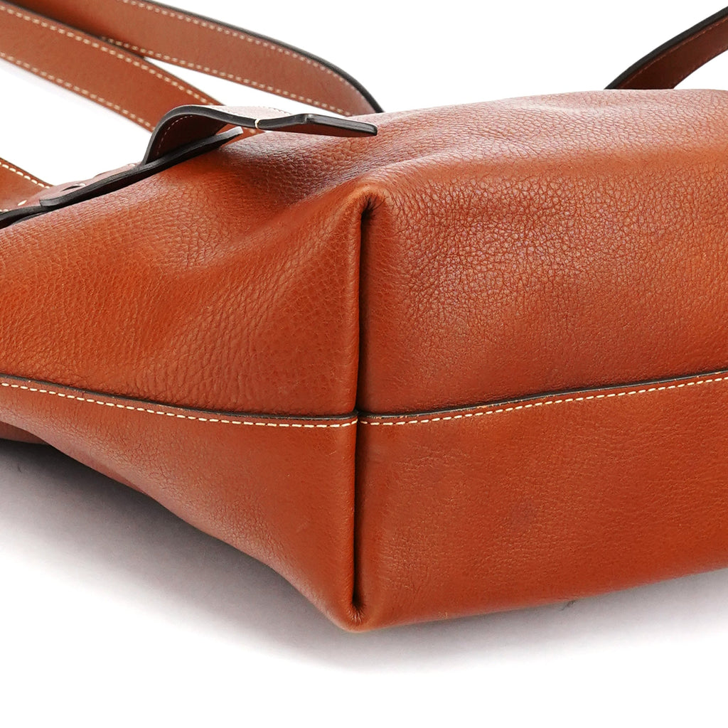 Brown Leather Darryl Tote Bag