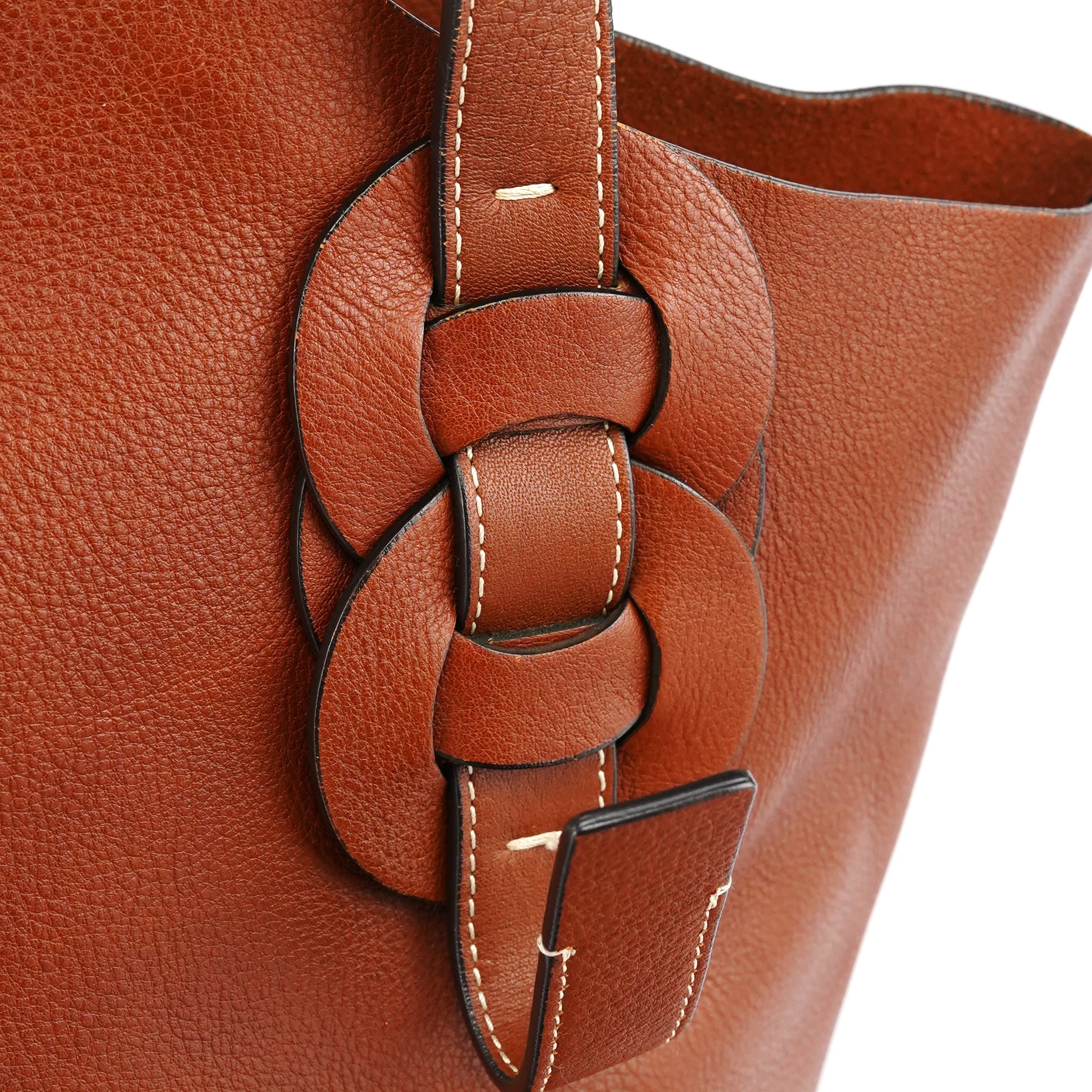 Brown Leather Darryl Tote Bag