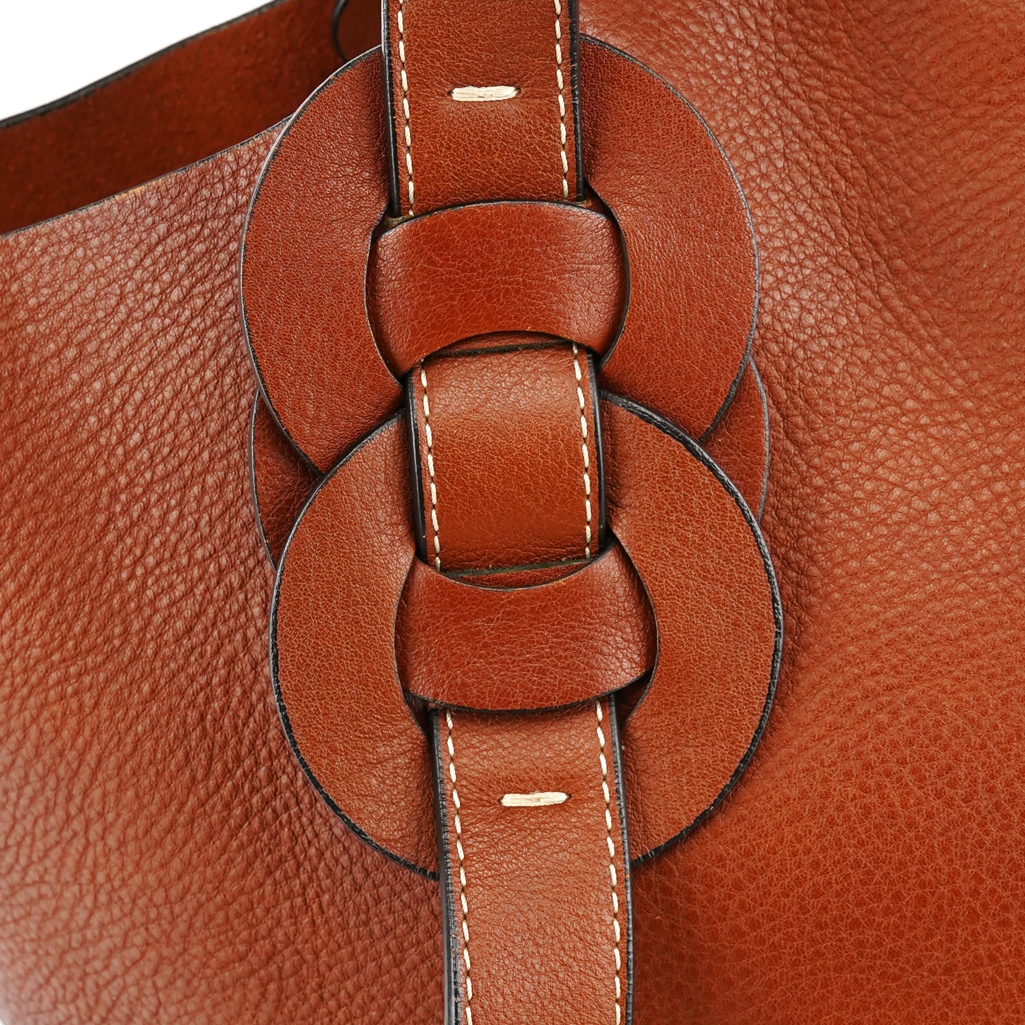 Brown Leather Darryl Tote Bag
