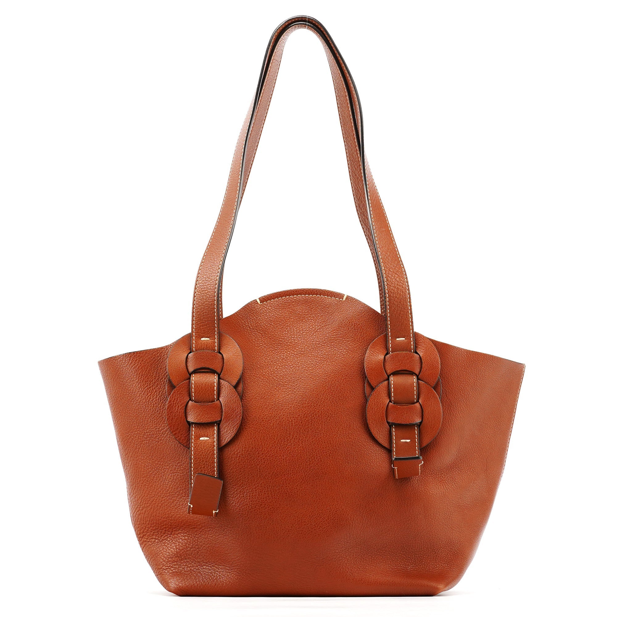 Brown Leather Darryl Tote Bag