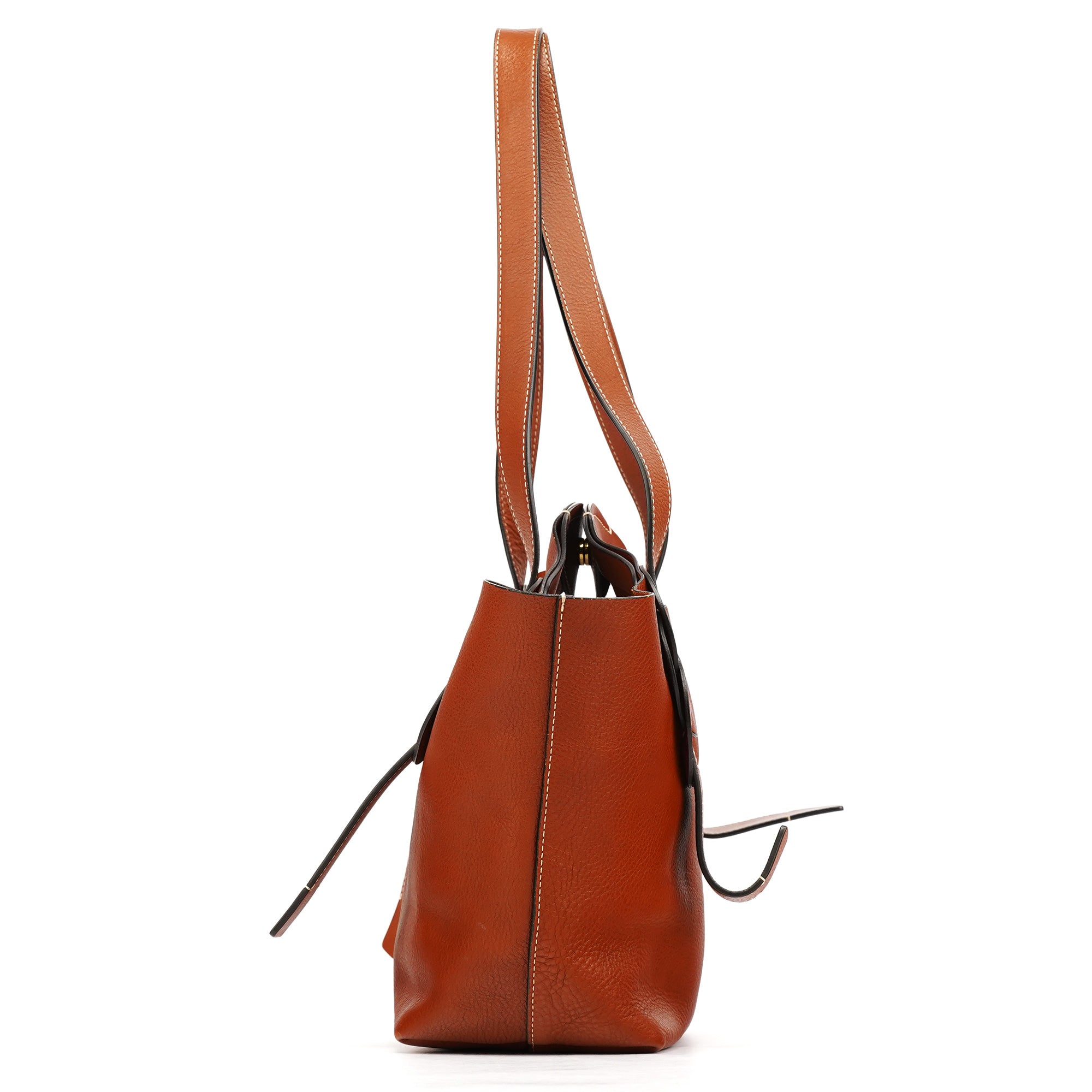 Brown Leather Darryl Tote Bag