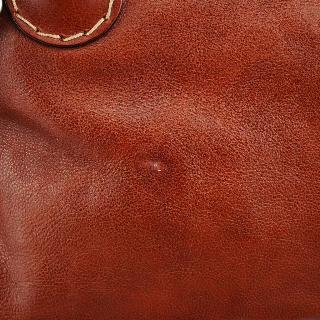 Brown Leather Edith 2-Way Tote Bag