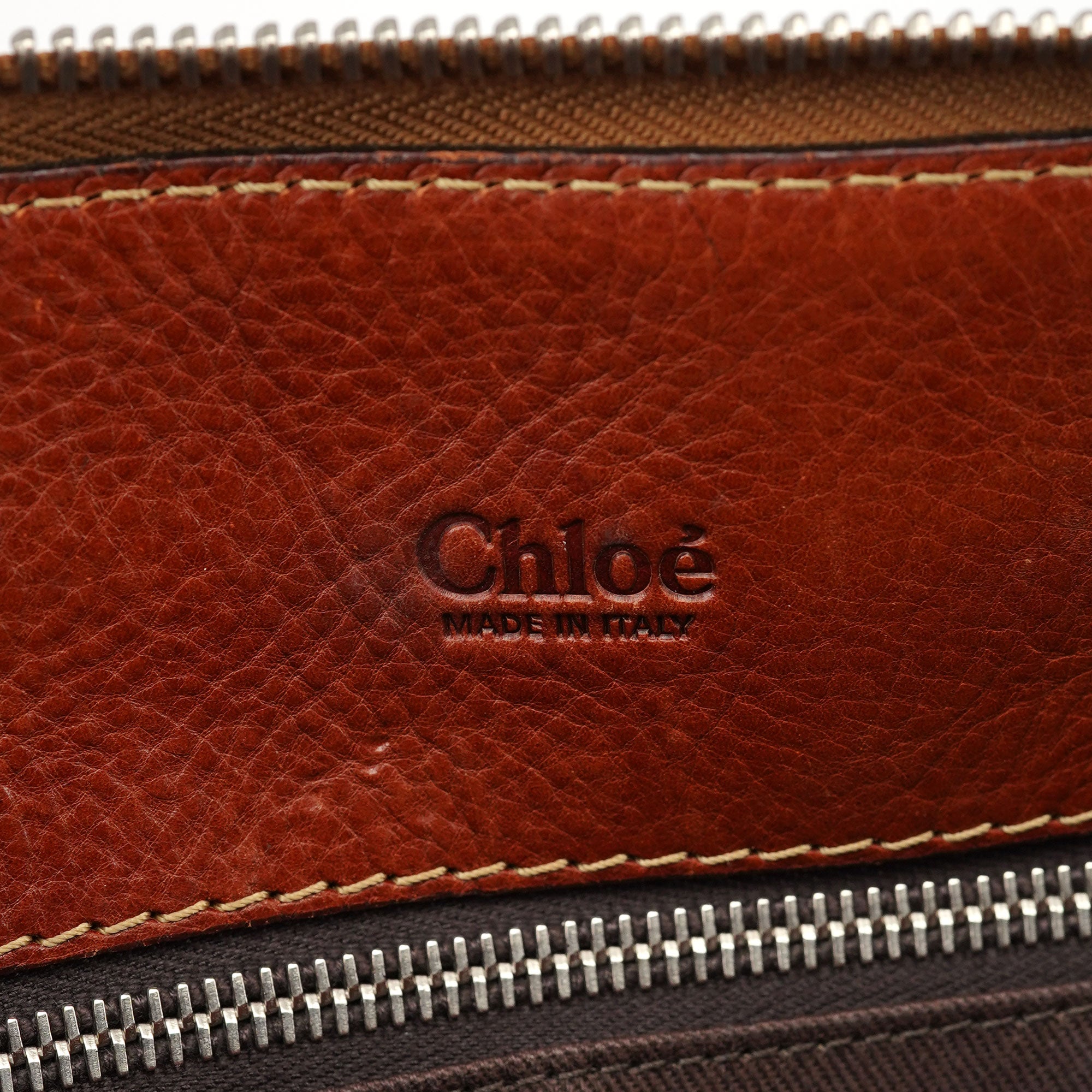 Brown Leather Edith Tote Bag