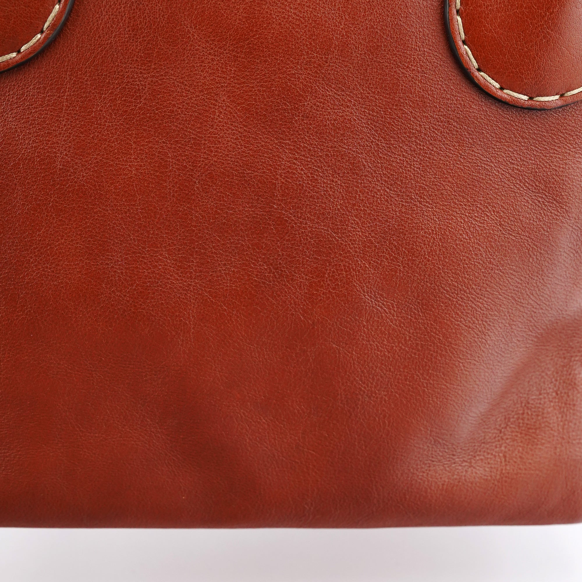 Brown Leather Edith Tote Bag