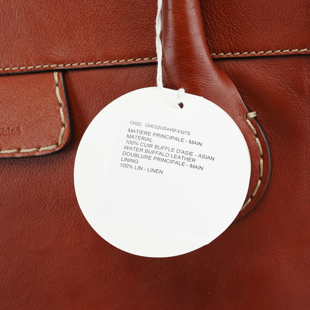 Brown Leather Edith Tote Bag