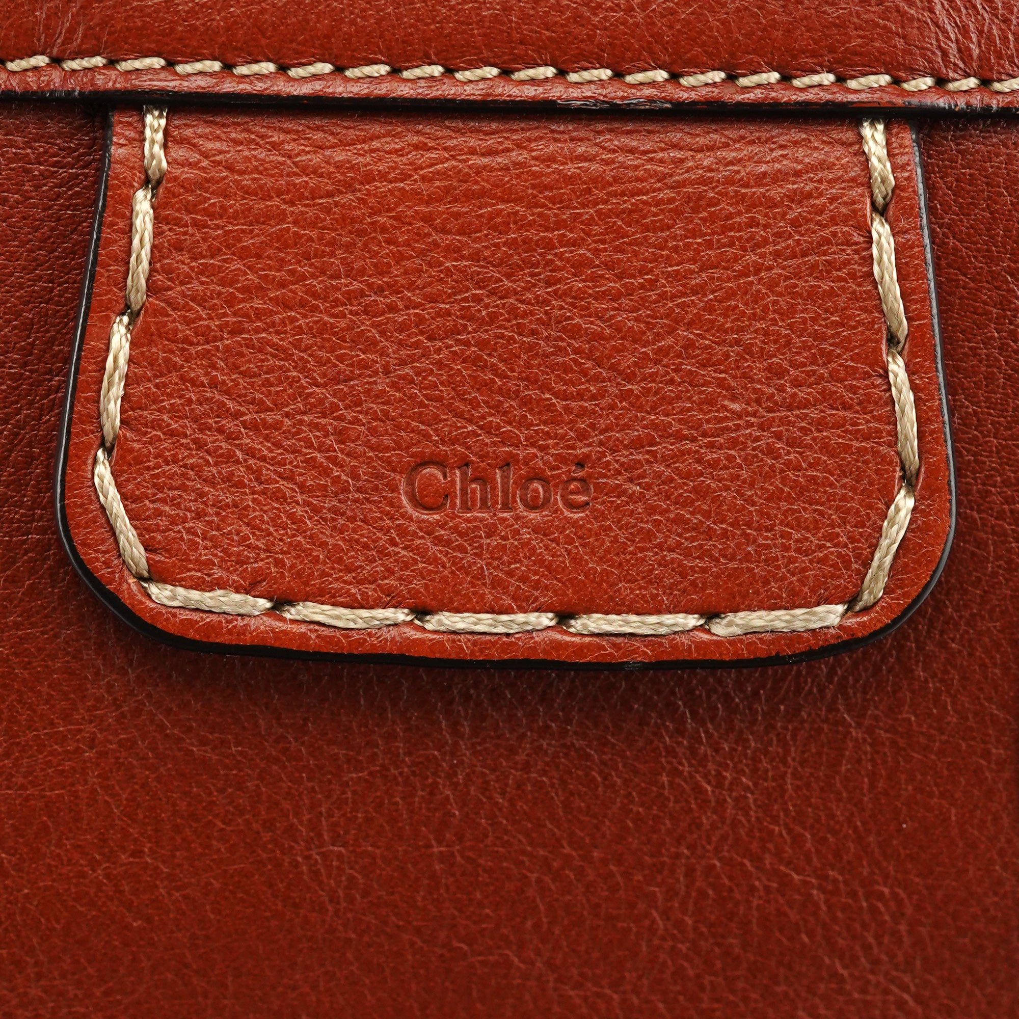 Brown Leather Edith Tote Bag