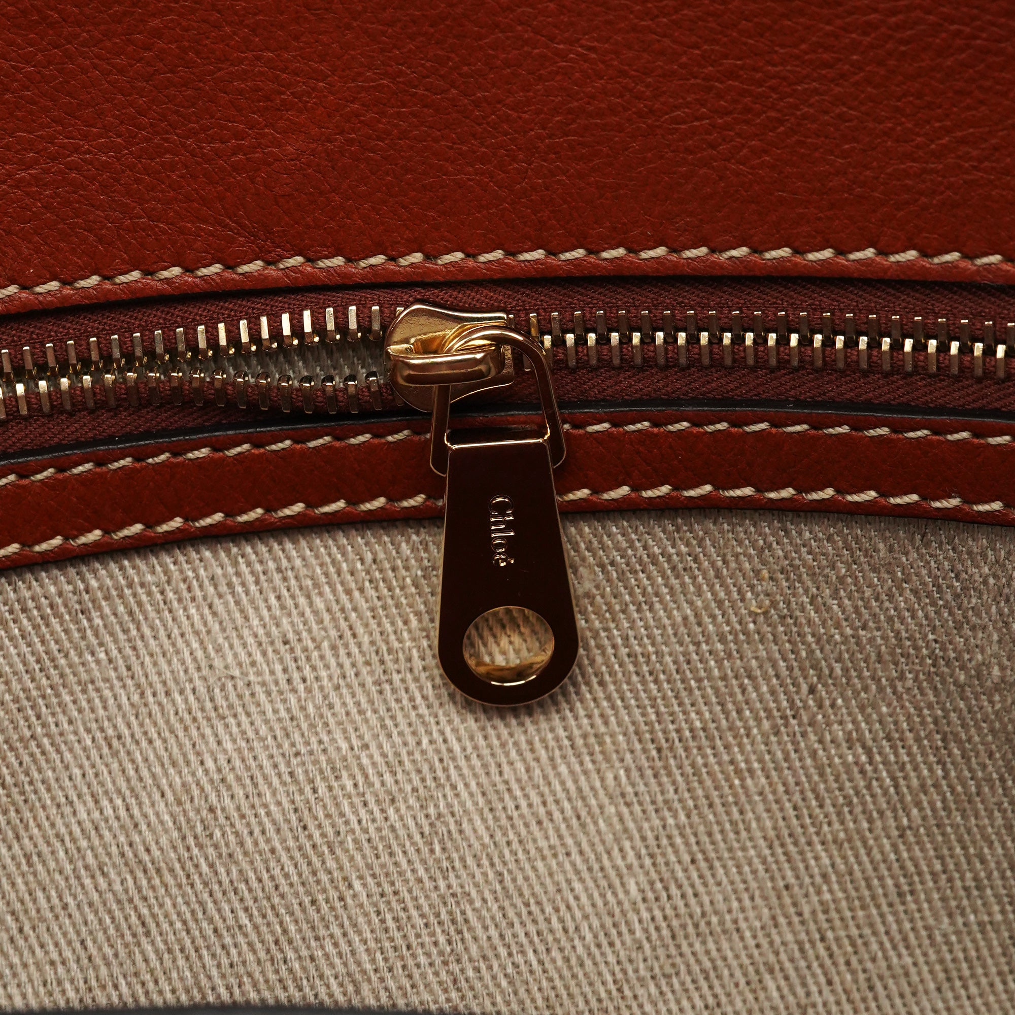 Brown Leather Edith Tote Bag