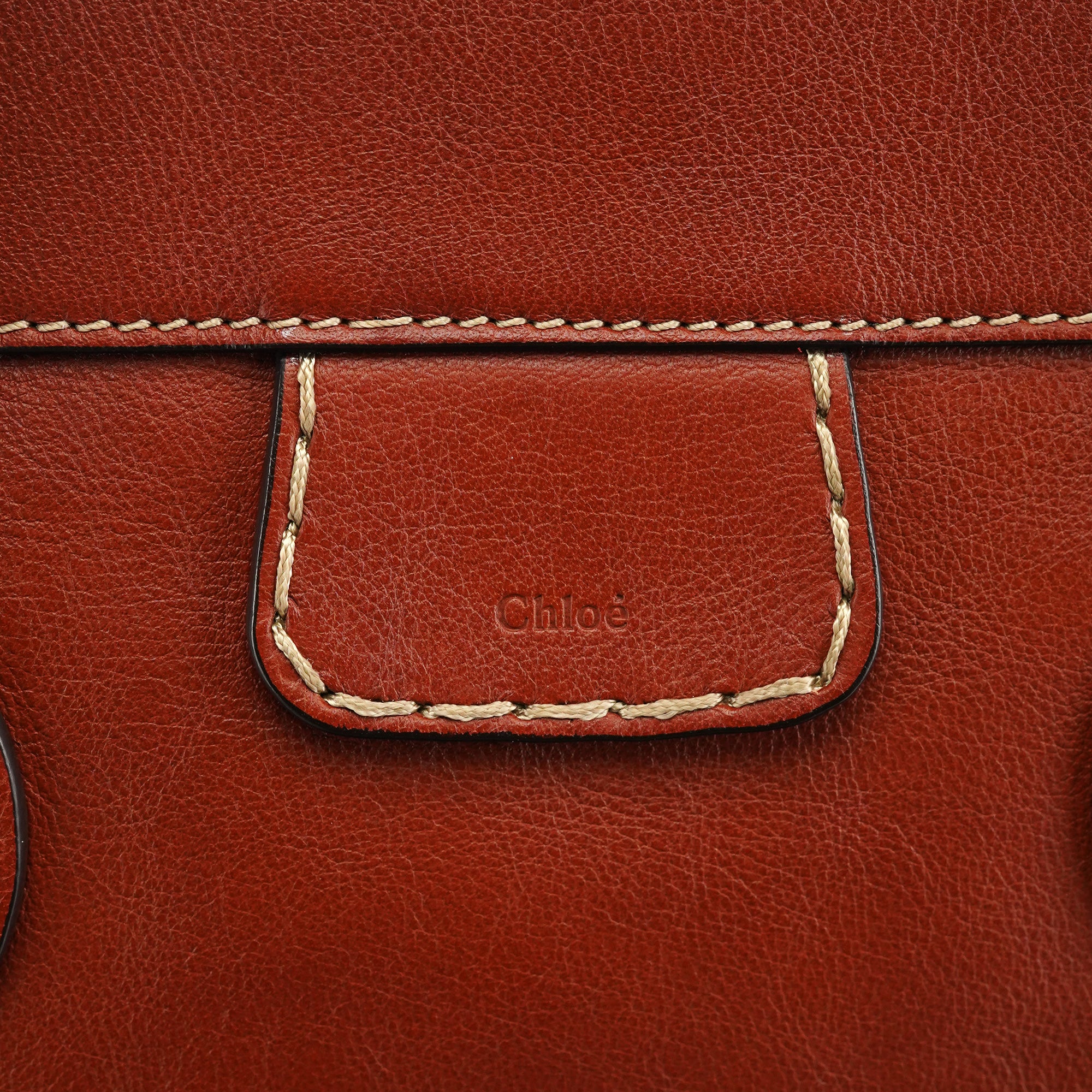 Brown Leather Edith Tote Bag