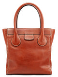 Brown Leather Edith Tote Bag