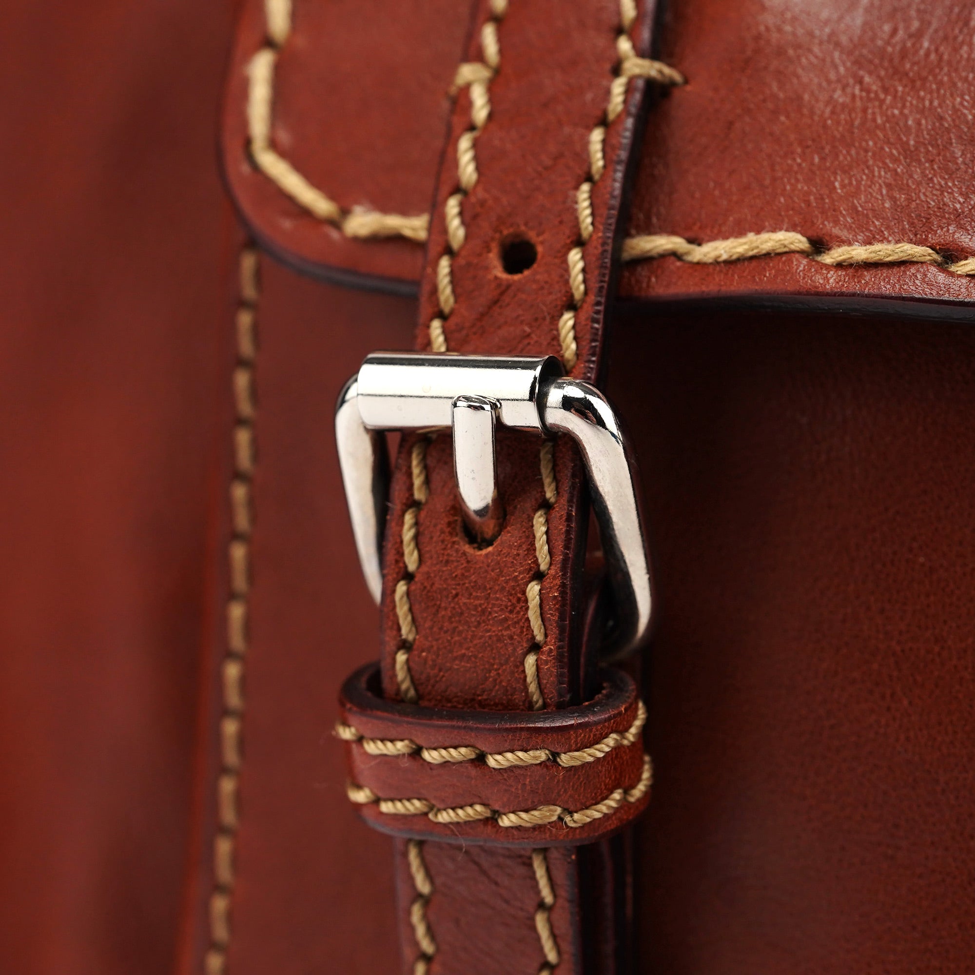 Brown Leather Edith Tote Bag