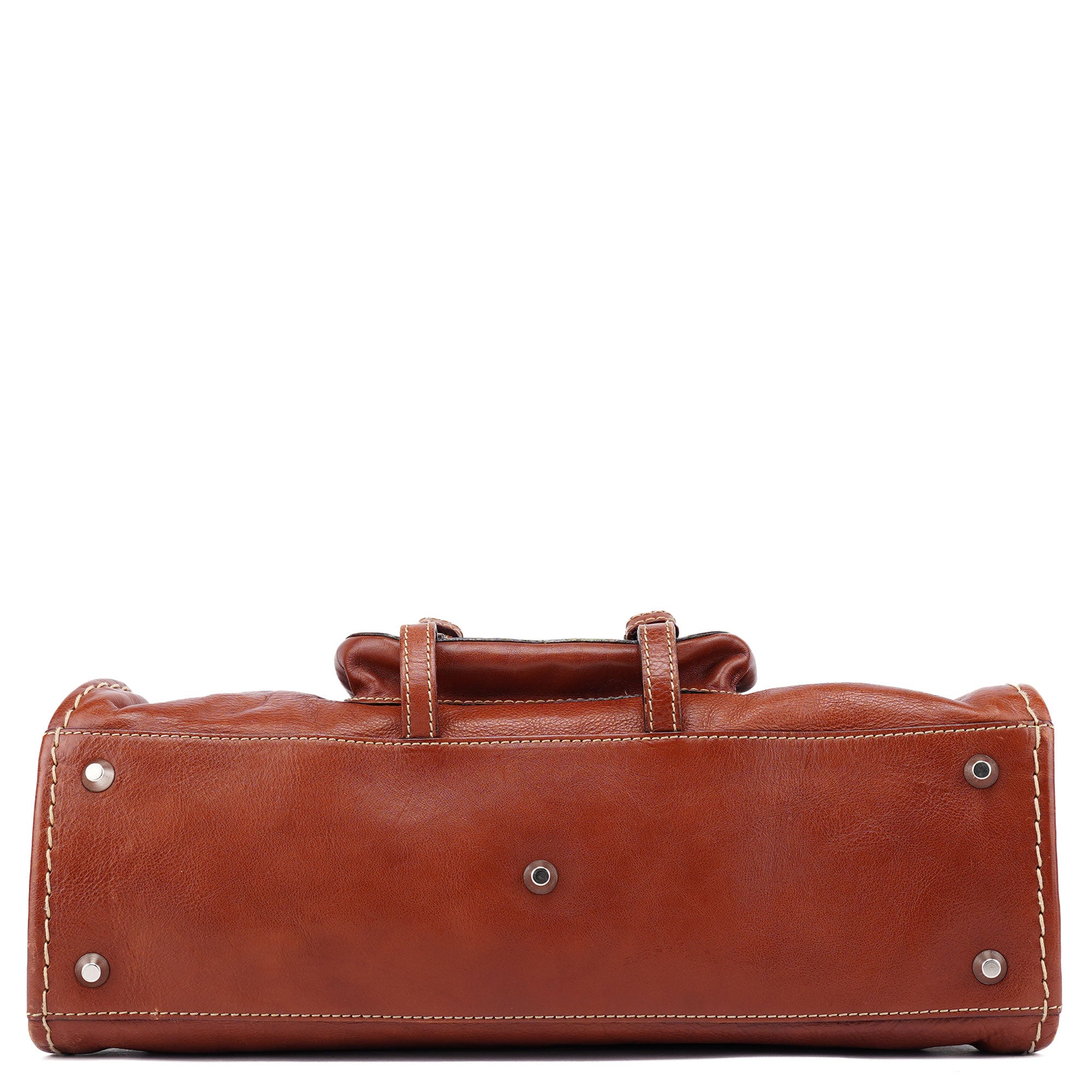 Brown Leather Edith Tote Bag