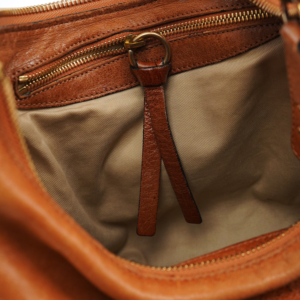 Brown Leather Heloise 2-Way Bag