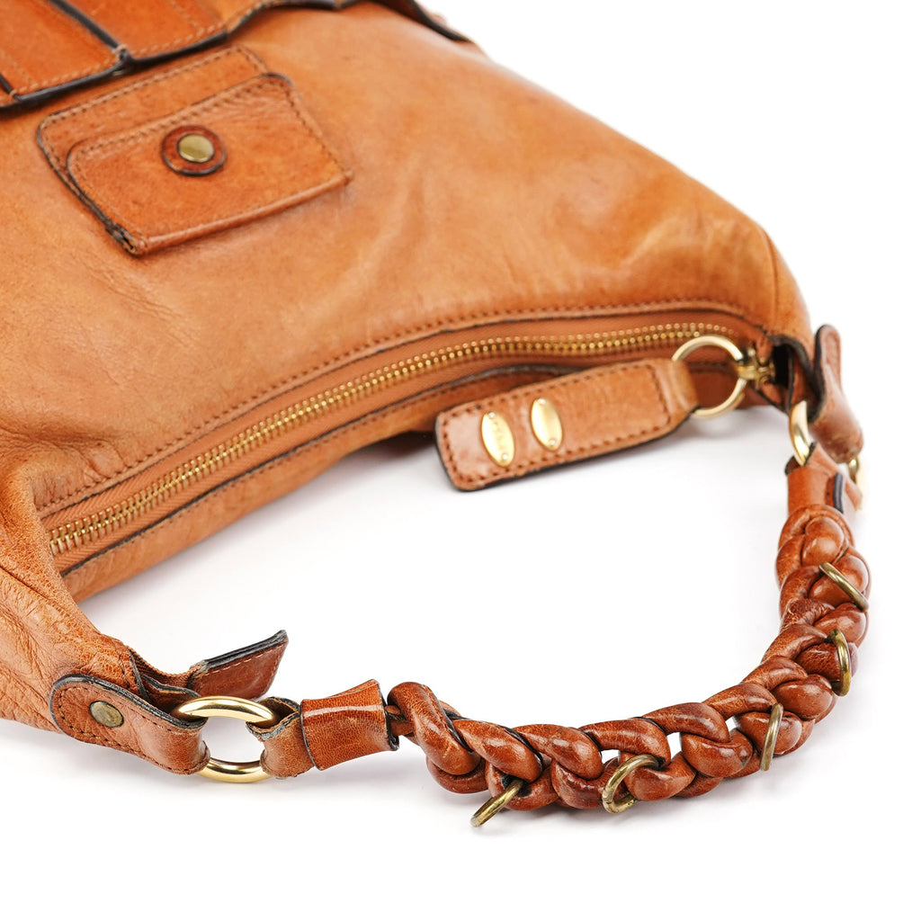 Brown Leather Heloise 2-Way Bag