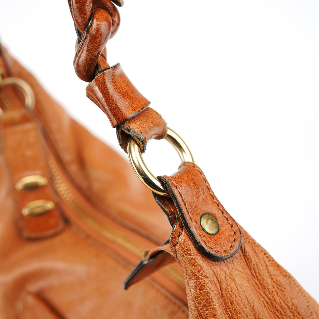 Brown Leather Heloise 2-Way Bag
