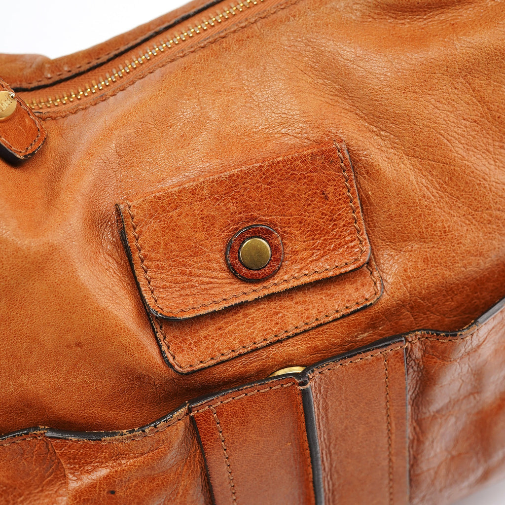 Brown Leather Heloise 2-Way Bag