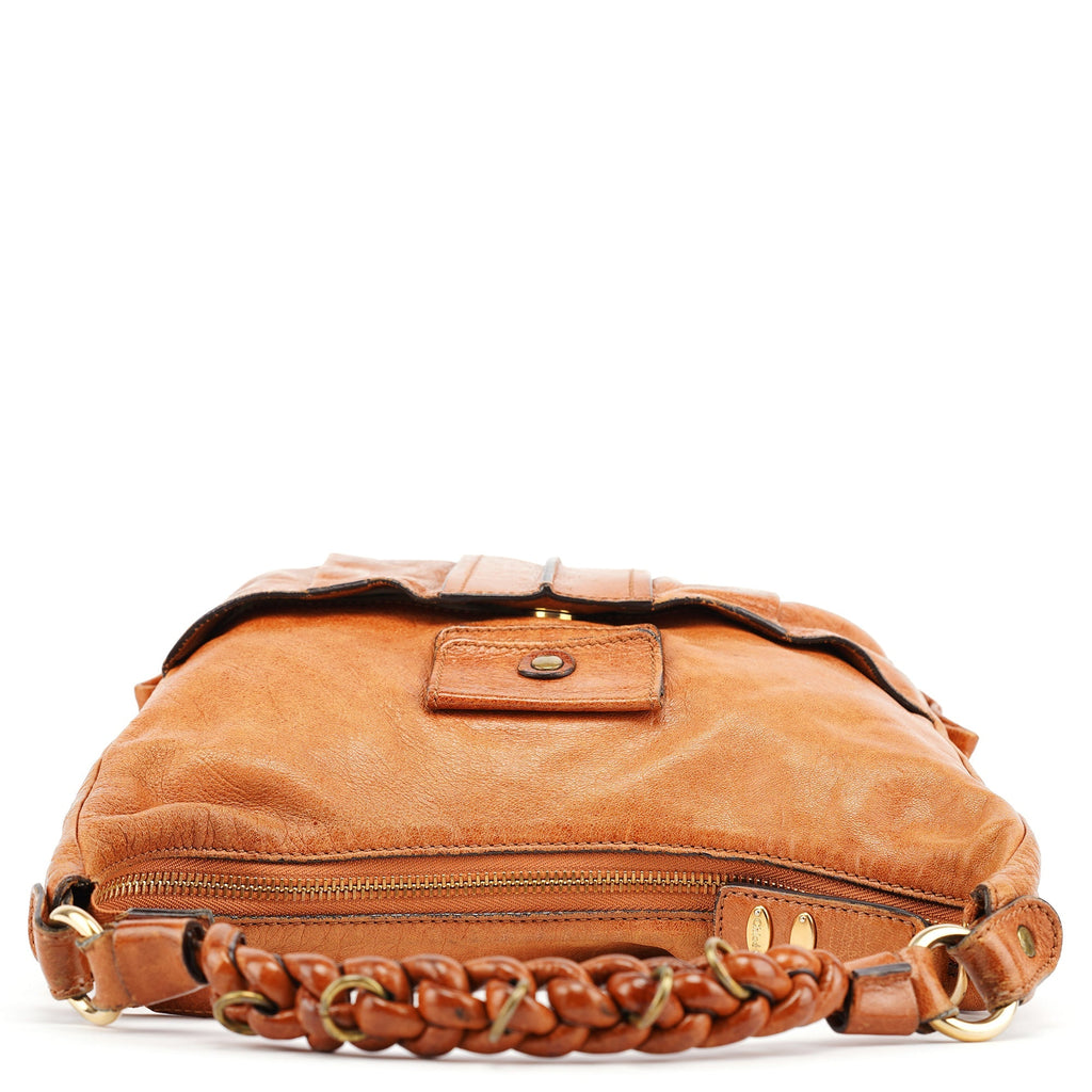 Brown Leather Heloise 2-Way Bag