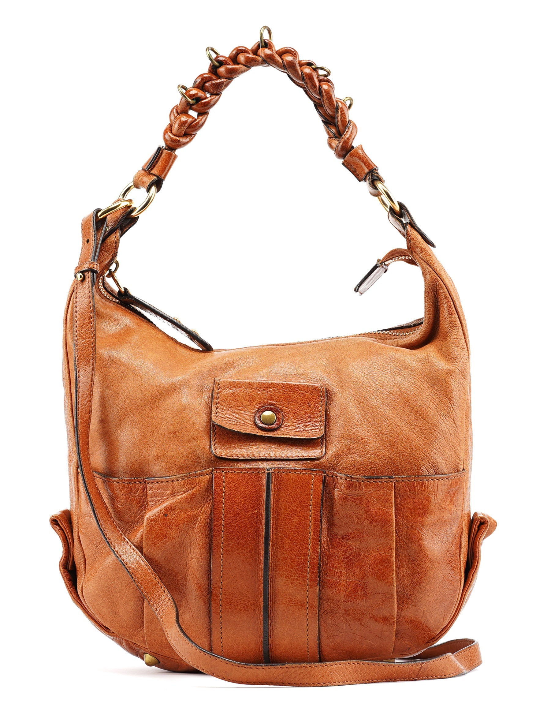 Brown Leather Heloise 2-Way Bag
