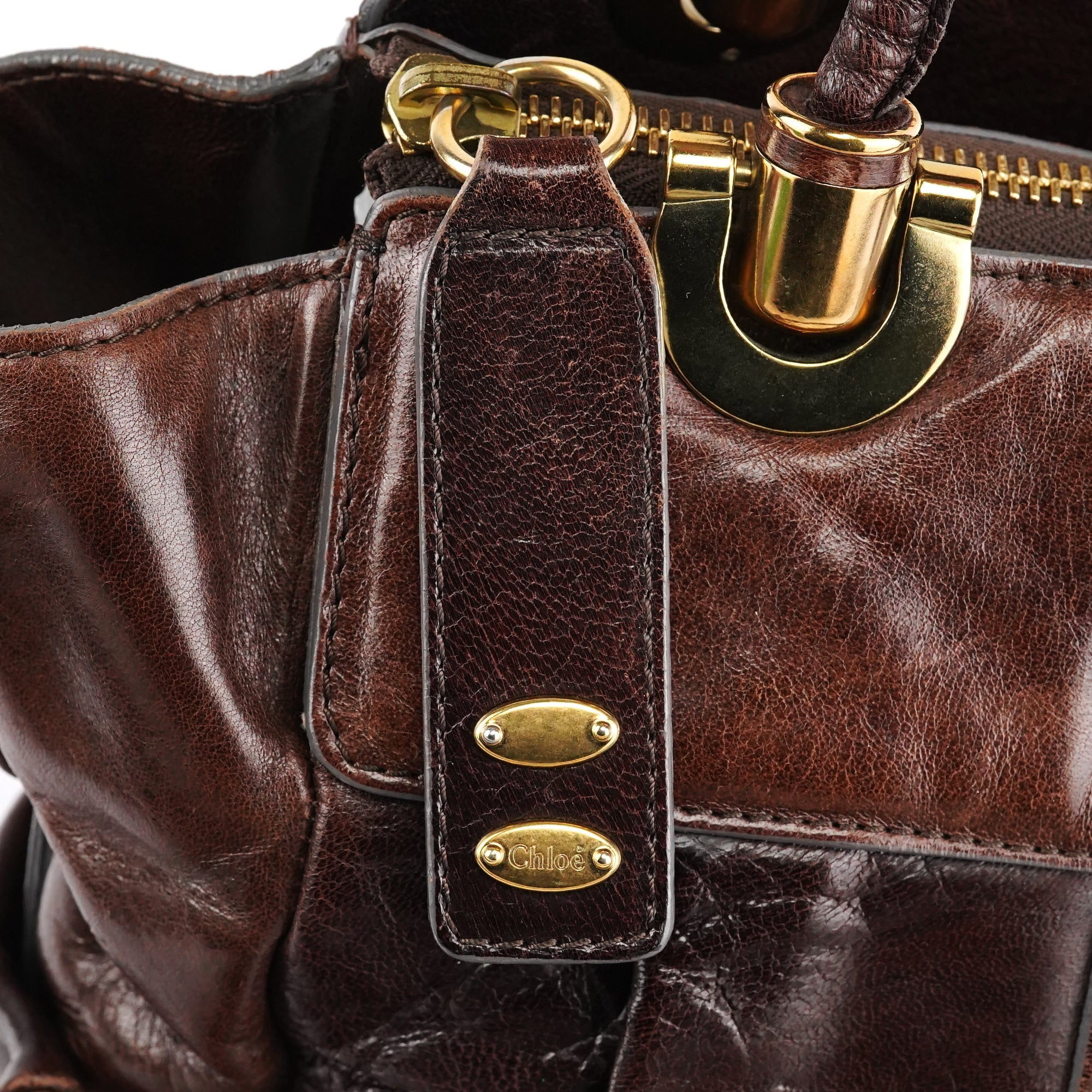 Brown Leather Heloise 2-Way Bag