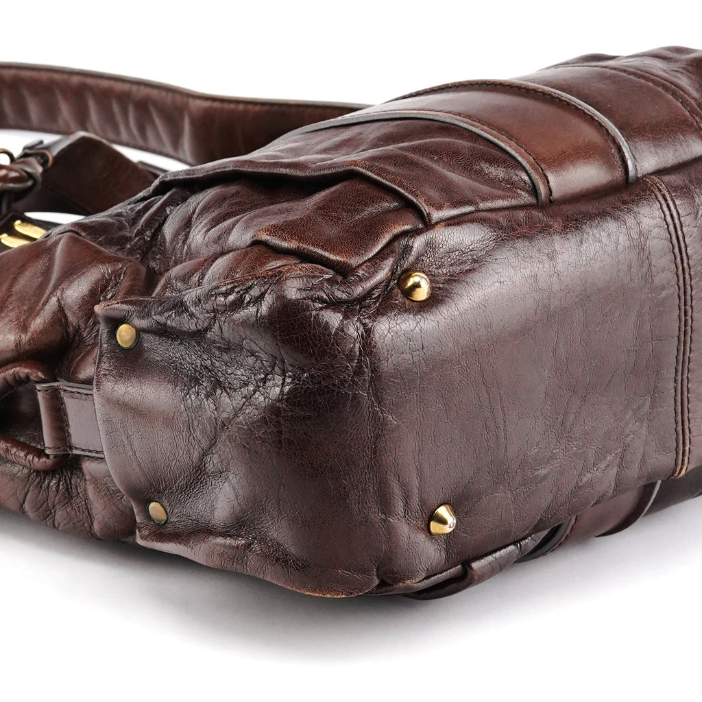 Brown Leather Heloise 2-Way Bag