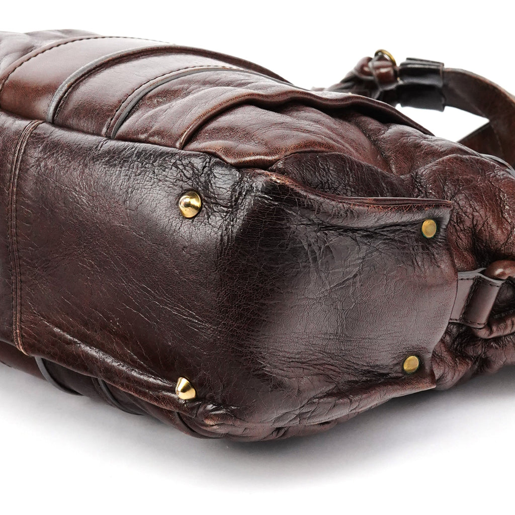 Brown Leather Heloise 2-Way Bag