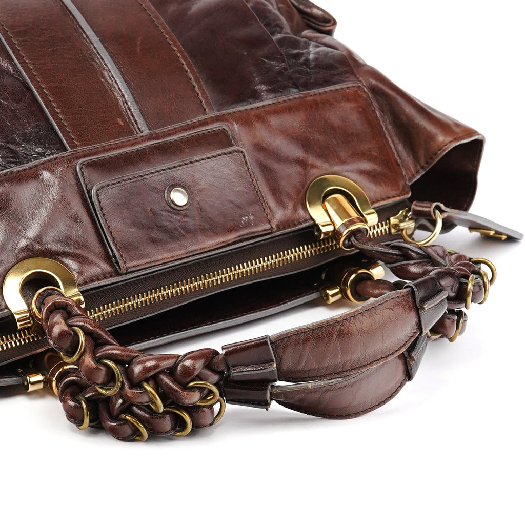 Brown Leather Heloise 2-Way Bag