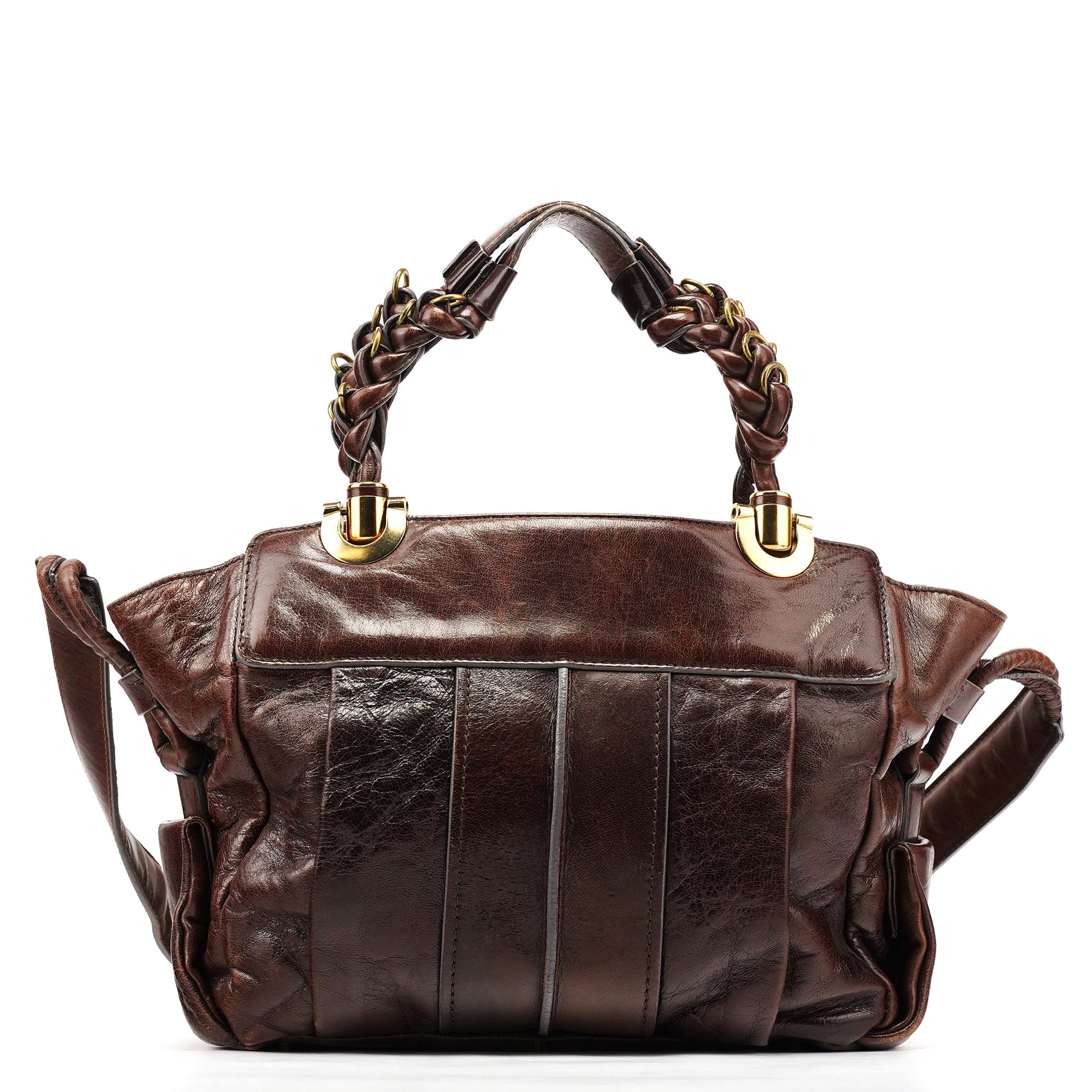 Brown Leather Heloise 2-Way Bag