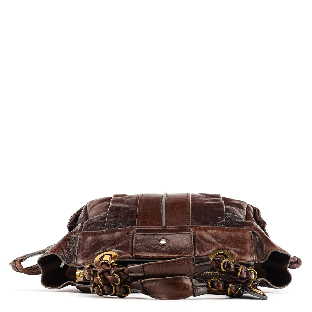 Brown Leather Heloise 2-Way Bag