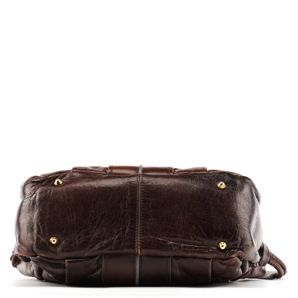 Brown Leather Heloise 2-Way Bag