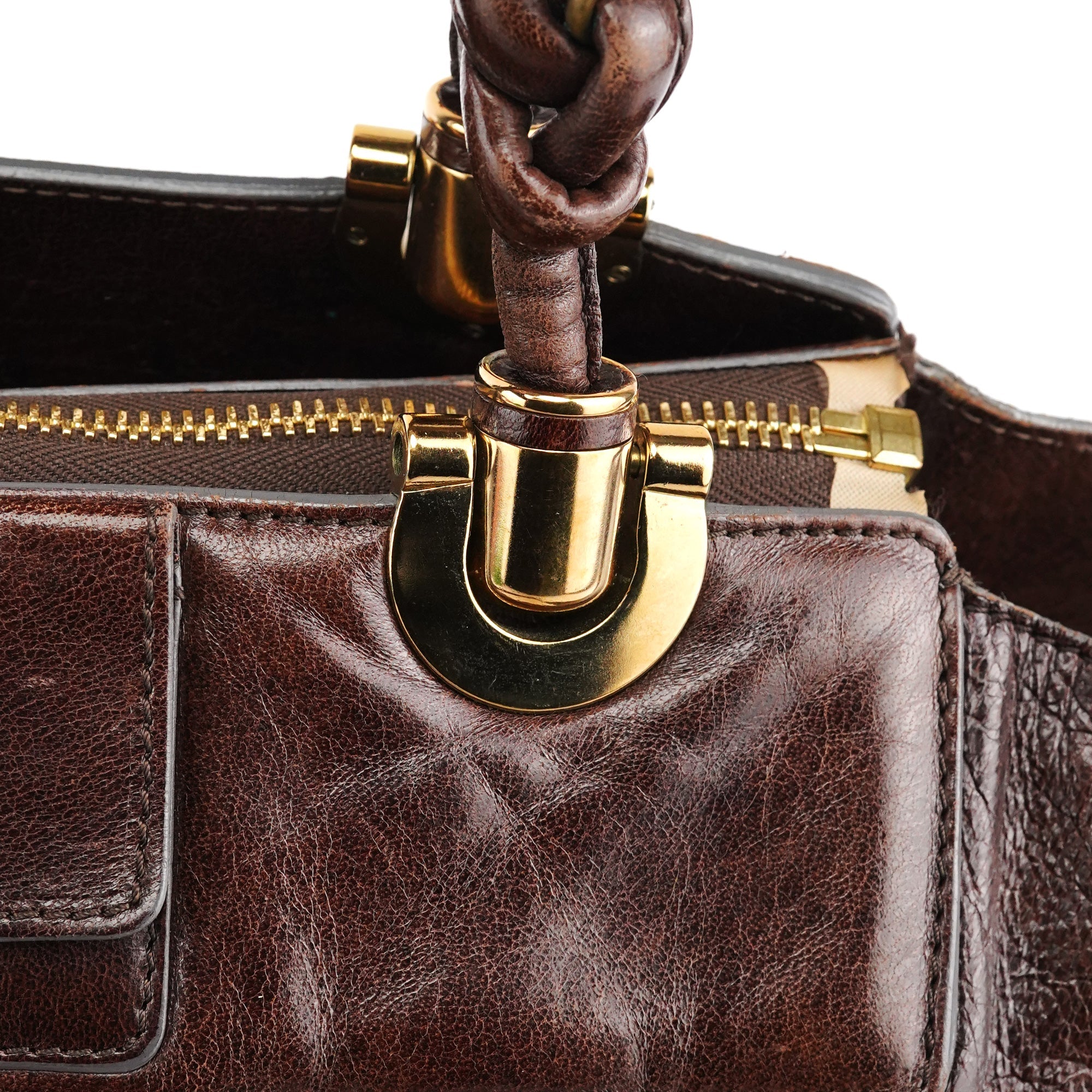 Brown Leather Heloise 2-Way Bag