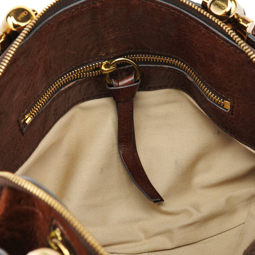 Brown Leather Heloise Tote Bag